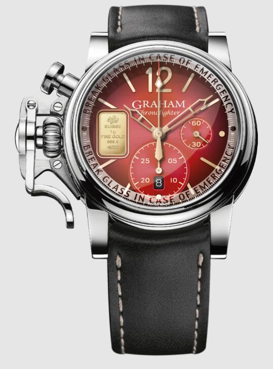 Graham CHRONOFIGHTER VINTAGE GOLD EMERGENCY - RED EDITION 2CVAS.R01A Replica Watch